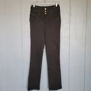 Kenzo Jeans Curvy Denim Slim Olive Dama Pantalone. Size 10, made in Colo…