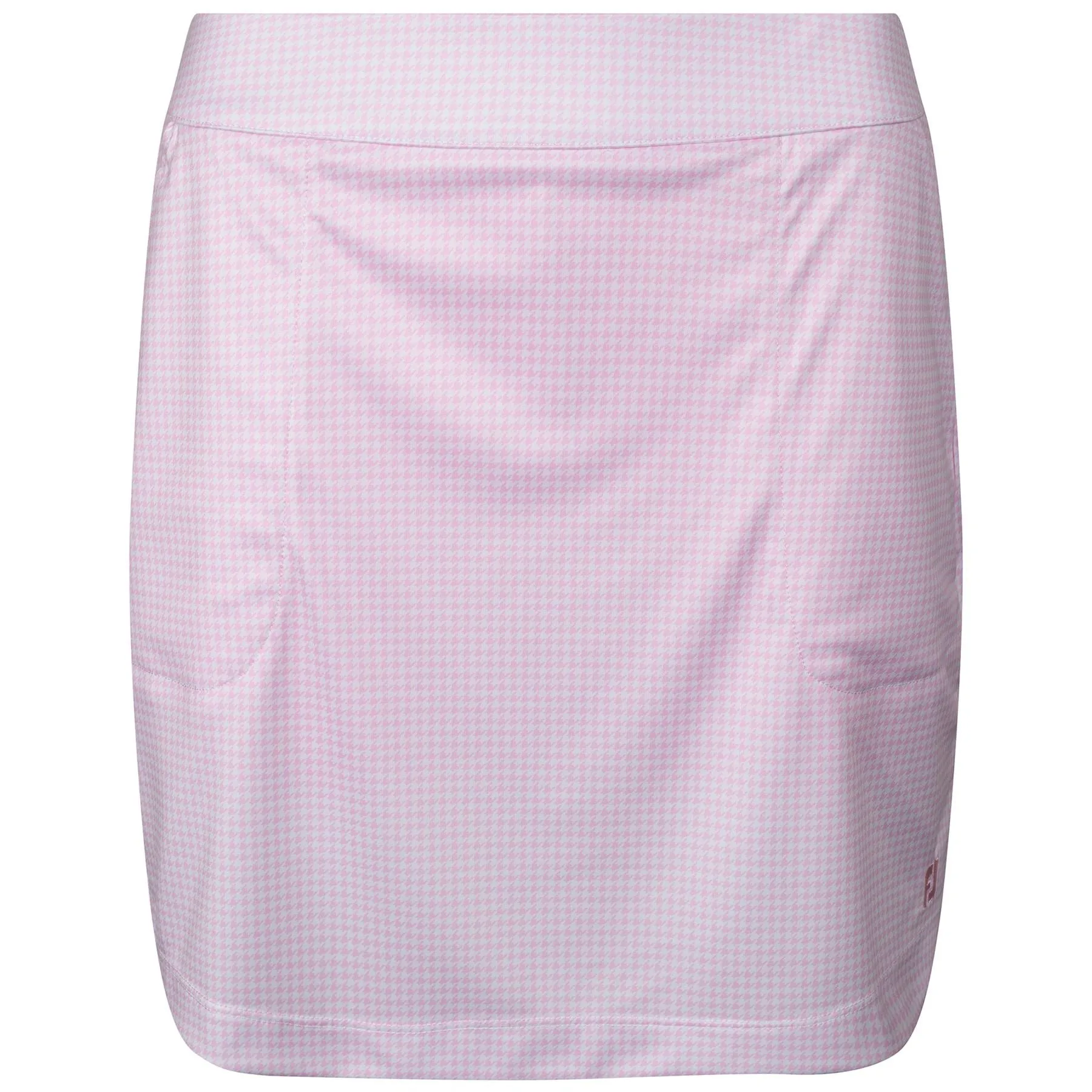 Knit Skort Pink Houndstooth