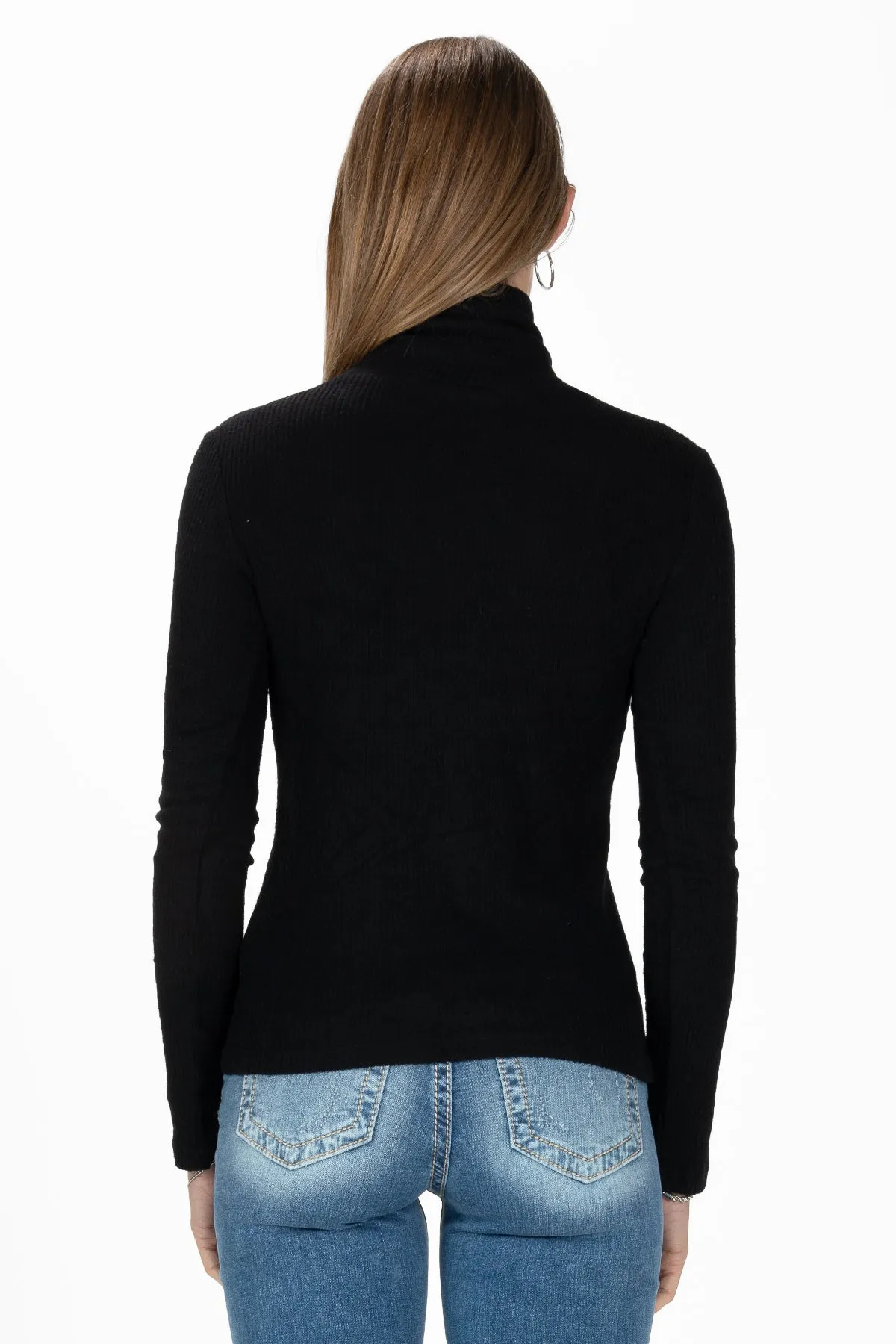 Knitted Turtle Neck Top