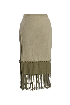 Kuntur Wrap Skirt - Sage Green
