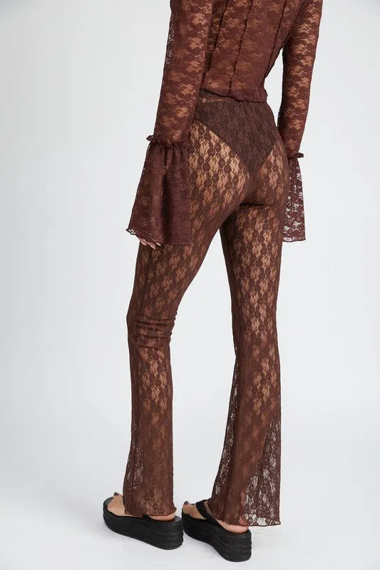 Lace Flared Pants