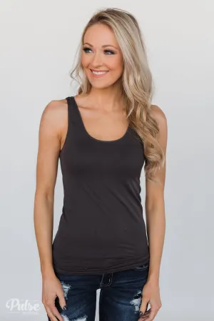 Layering Tank- Charcoal