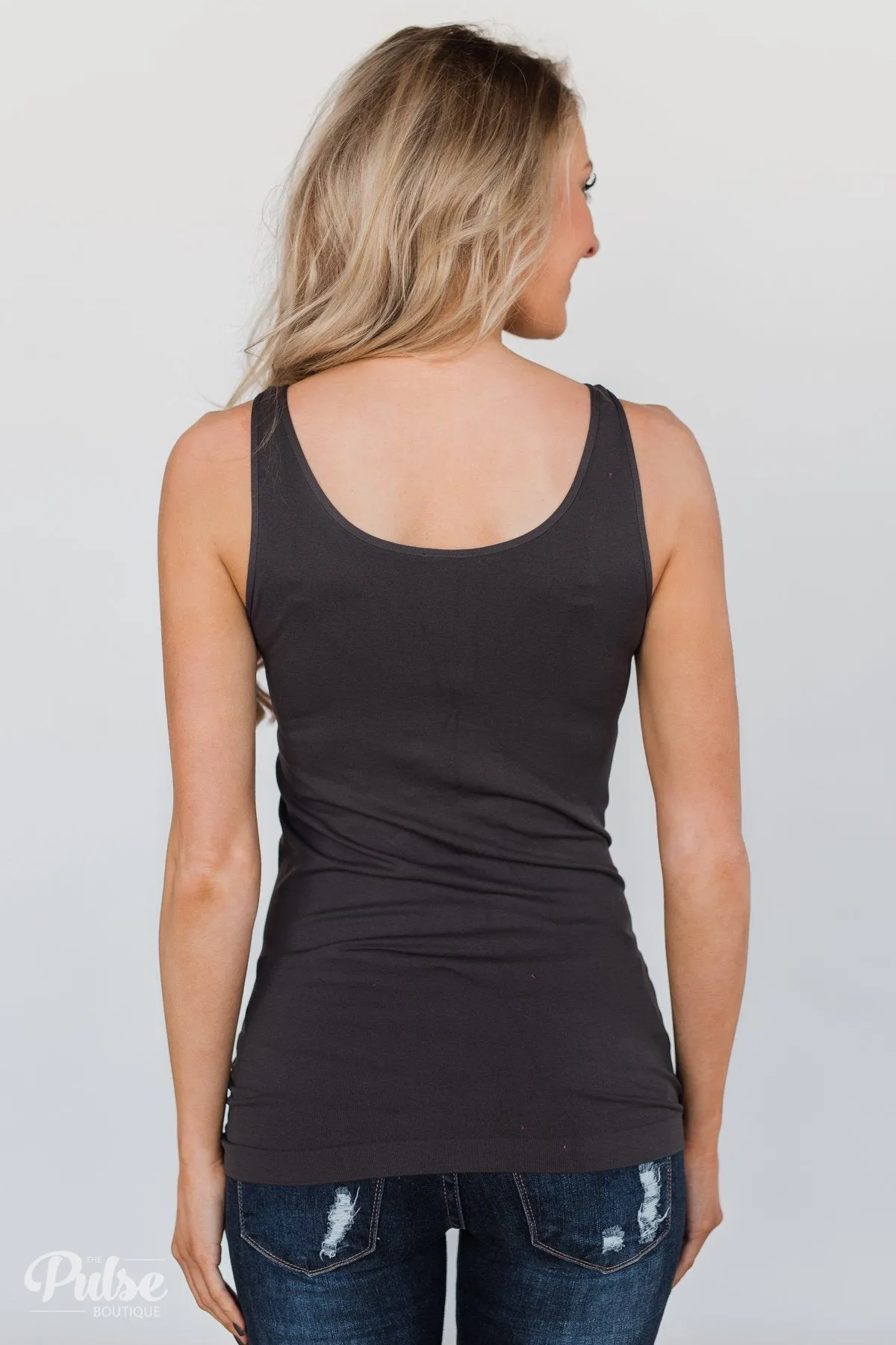 Layering Tank- Charcoal
