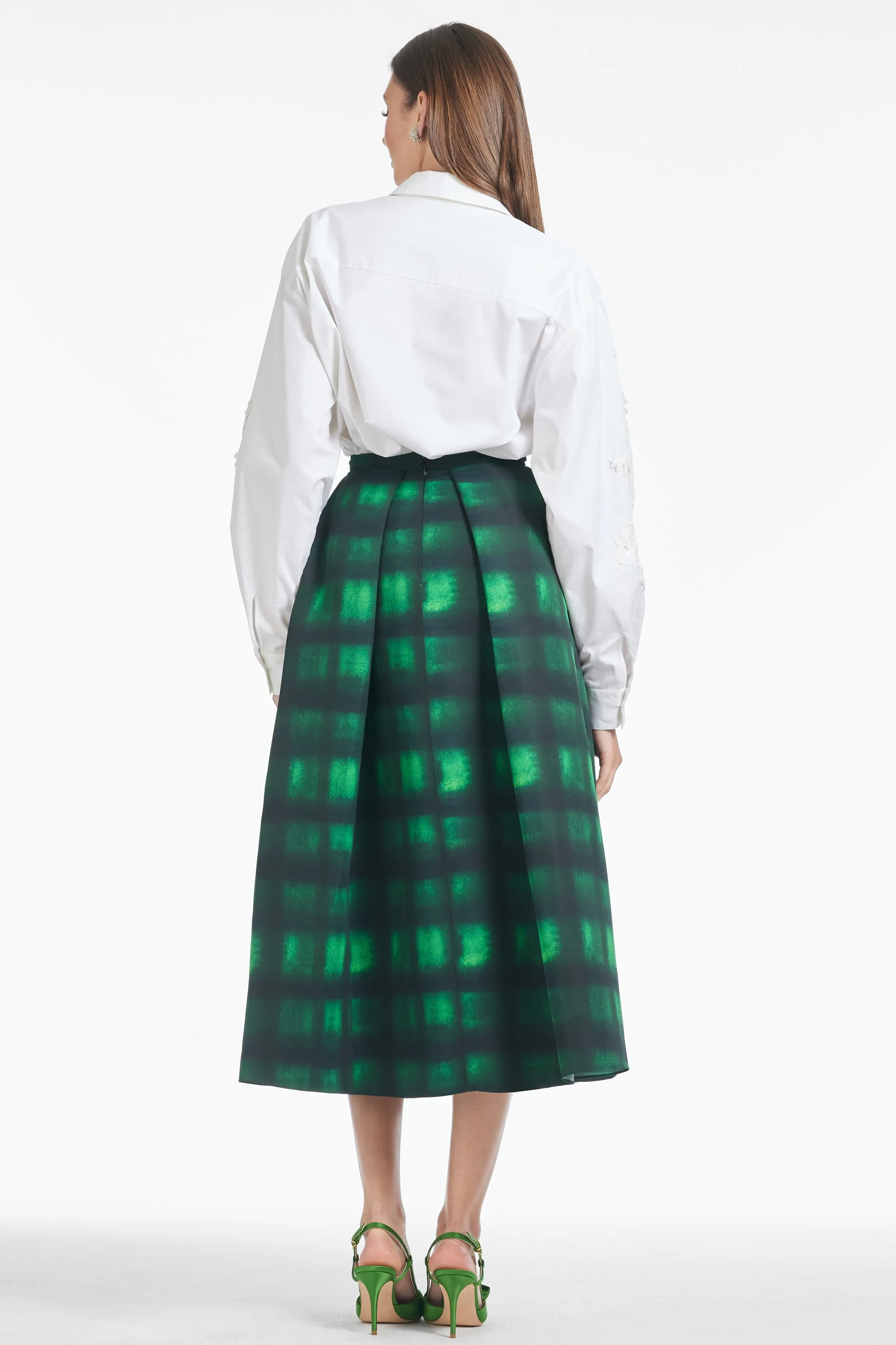 Leighton Skirt - Emerald Shibori - Final Sale