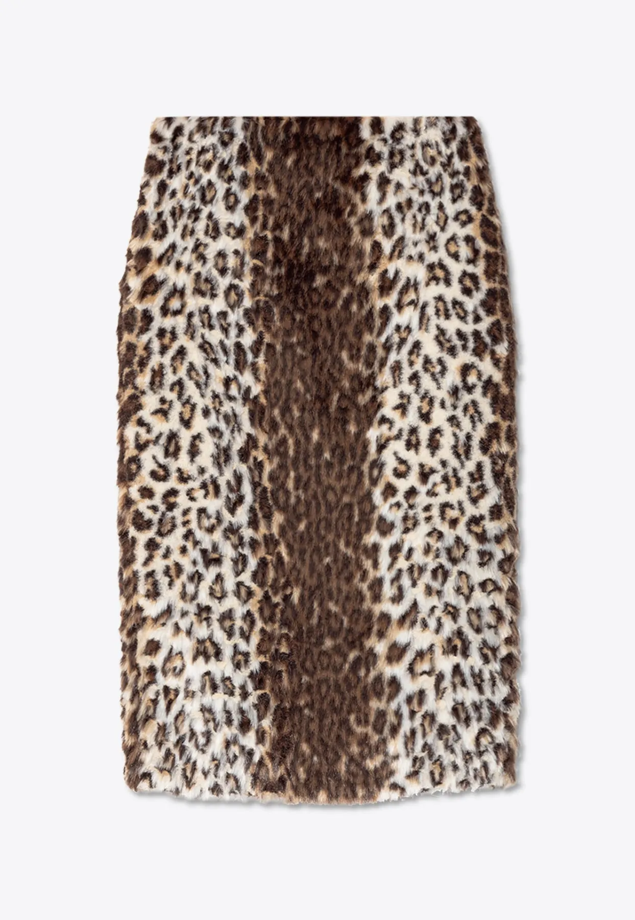 Leopard Print Midi Pencil Skirt