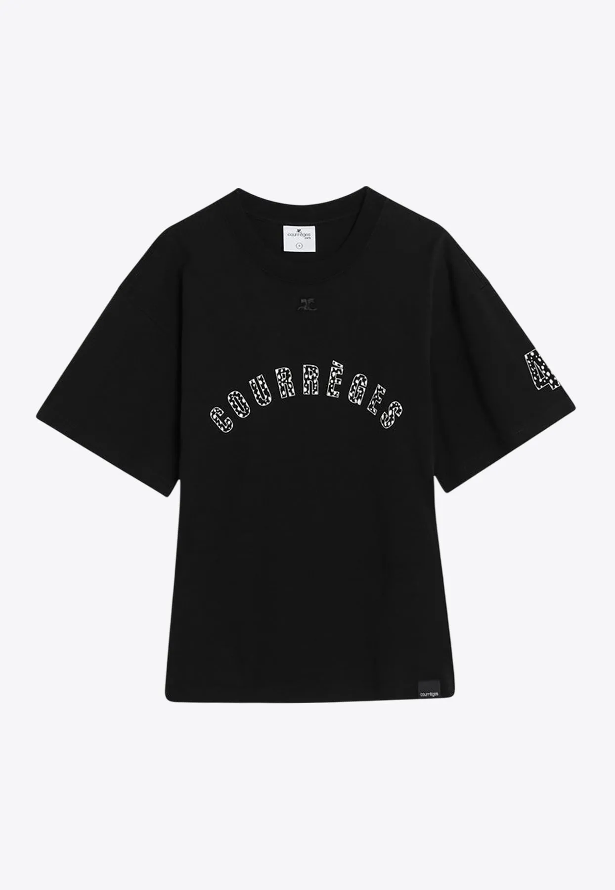 Logo Print Fitted T-shirt