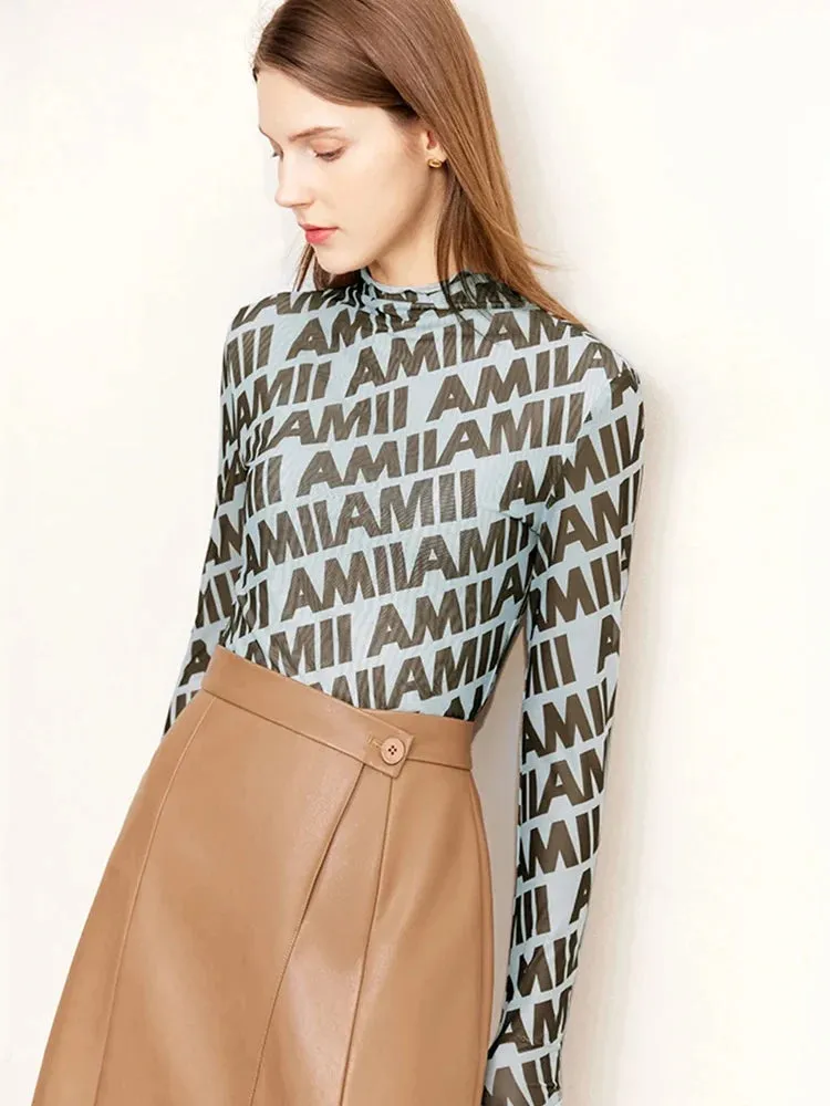Long Sleeve Turtleneck Casual Slim T-Shirt