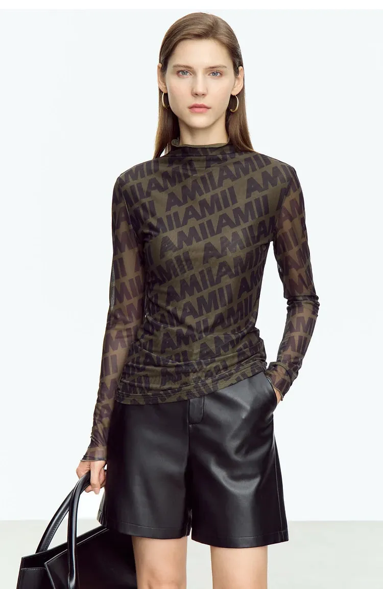 Long Sleeve Turtleneck Casual Slim T-Shirt
