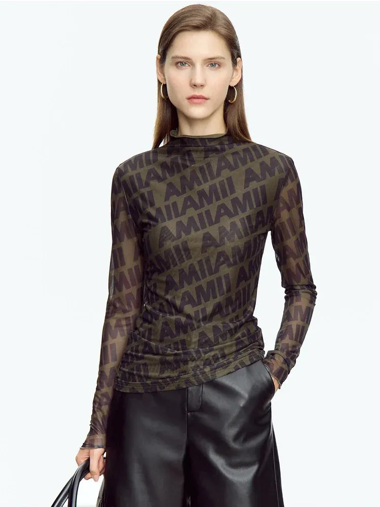 Long Sleeve Turtleneck Casual Slim T-Shirt