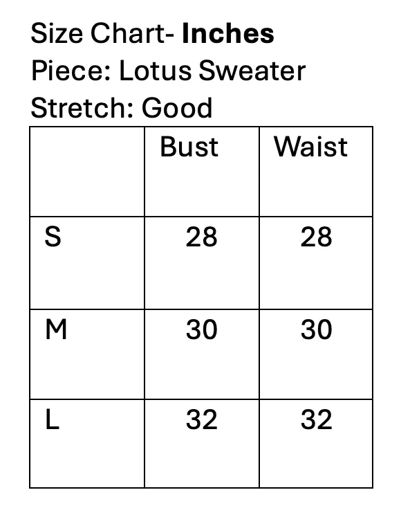 Lotus  Sweater