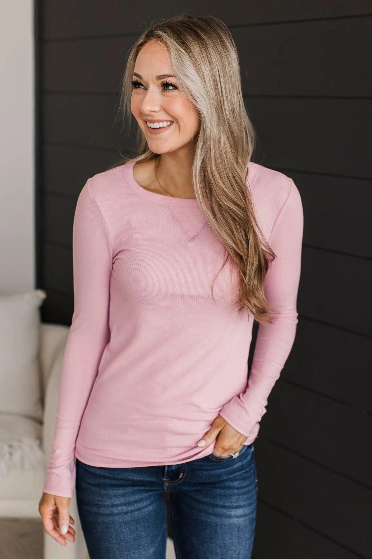 Love You Forever Knit Top- Flamingo