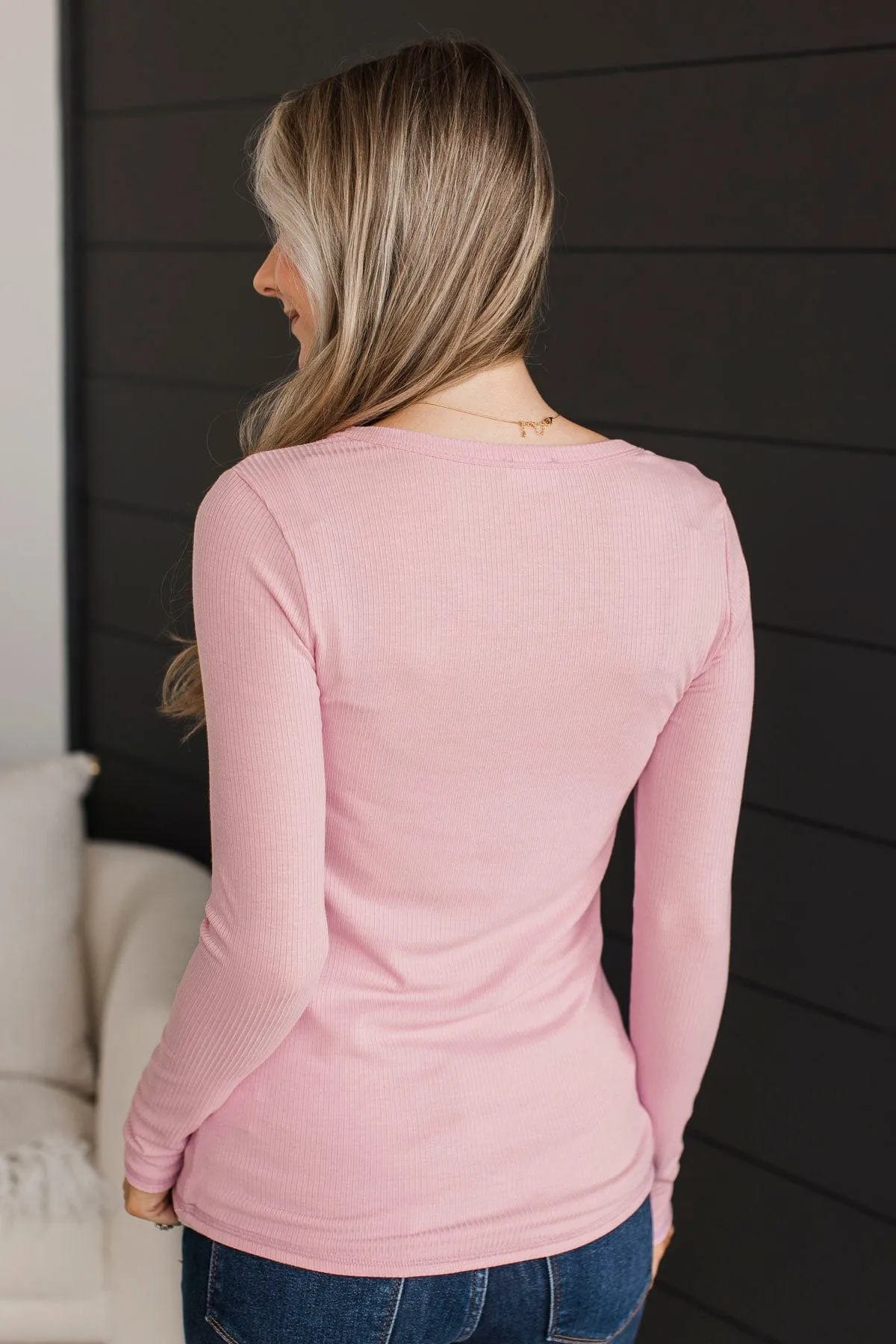 Love You Forever Knit Top- Flamingo