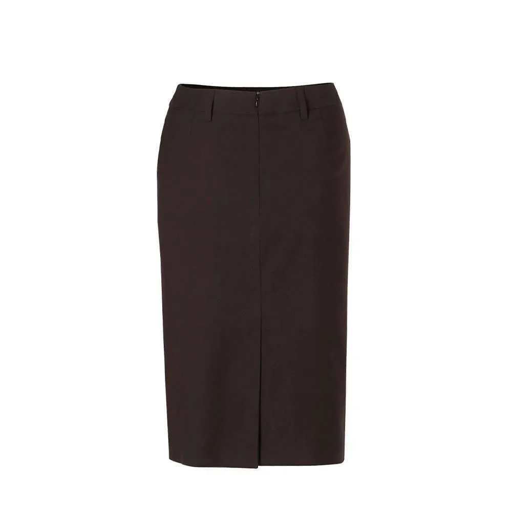 M9471 Women's Poly/Viscose Stretch Mid Length Lined Pencil Skirt