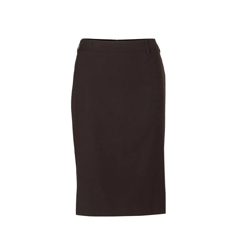 M9471 Women's Poly/Viscose Stretch Mid Length Lined Pencil Skirt