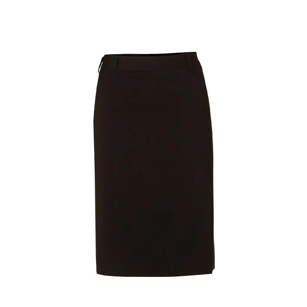 M9471 Women's Poly/Viscose Stretch Mid Length Lined Pencil Skirt