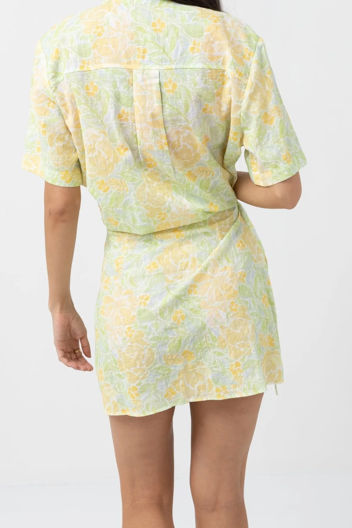 MAGNOLIA FLORAL TIE MINI SKIRT