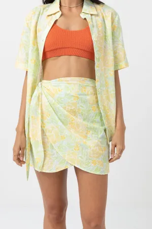 MAGNOLIA FLORAL TIE MINI SKIRT