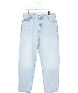 MANGO Blue Mom2000 High-rise Jeans UK 14