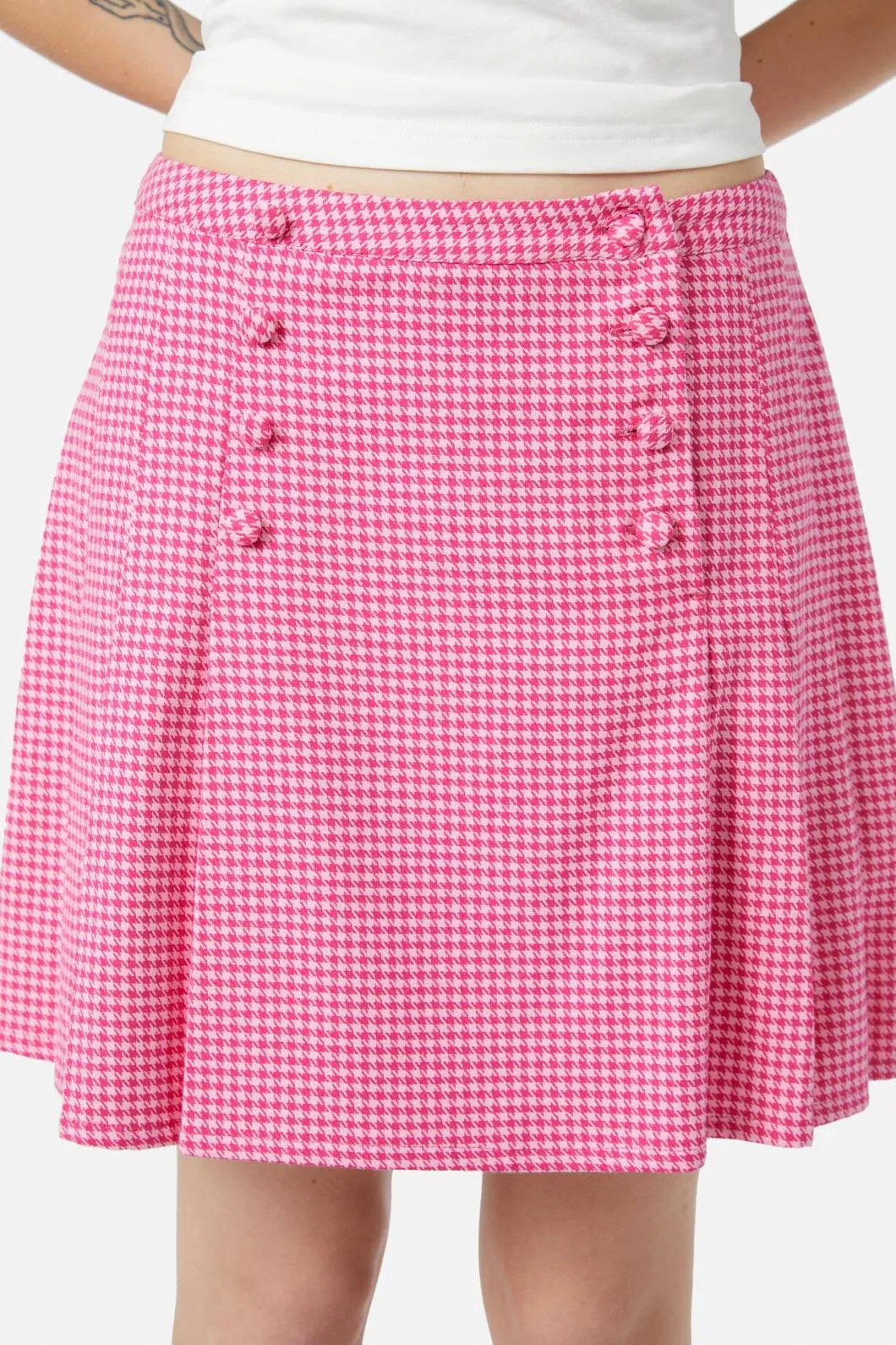 Maybelle Houndstooth Skirt