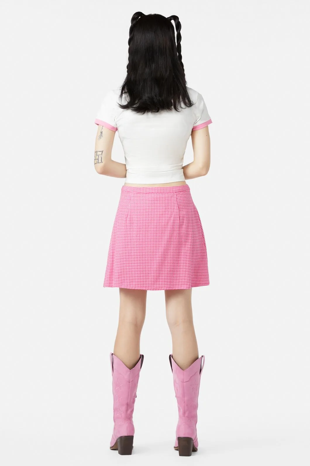 Maybelle Houndstooth Skirt