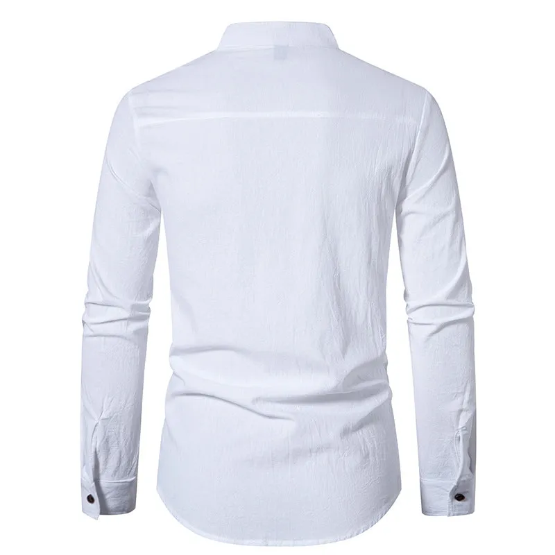 Men Turtleneck Long Sleeves Shirt