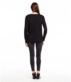Michael Stars Long Sleeve Crew Neck With Rib | Tawny | SALE