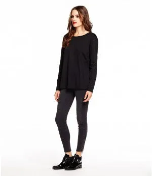 Michael Stars Long Sleeve Crew Neck With Rib | Tawny | SALE