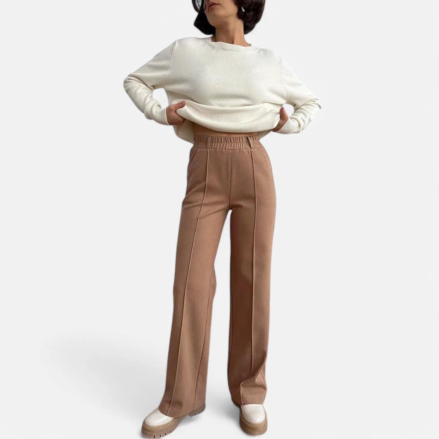 Monacogents | Wool Wide-Leg Trousers – Winter Warmth, Timeless Grace