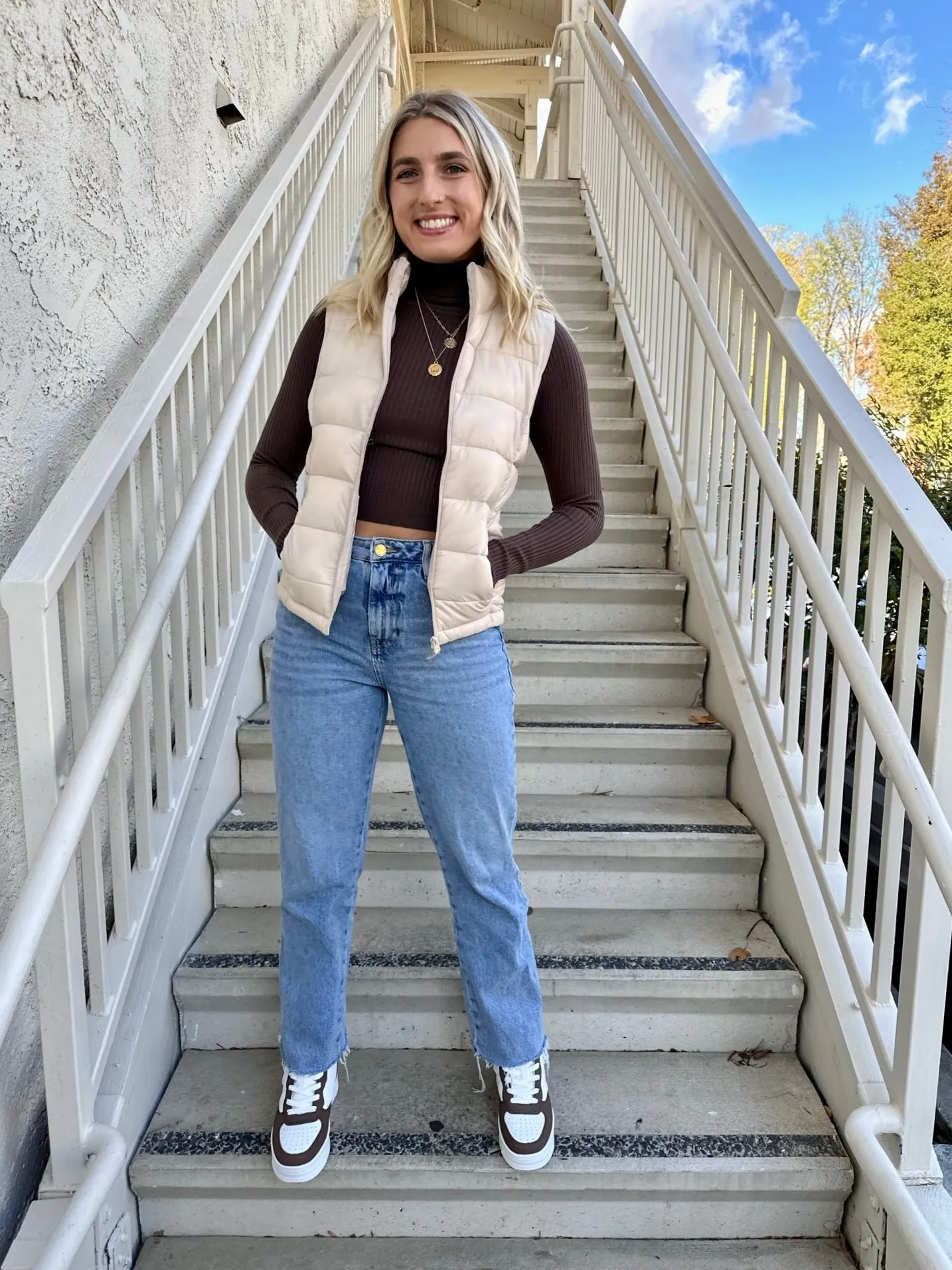 Morning Vest in Cream