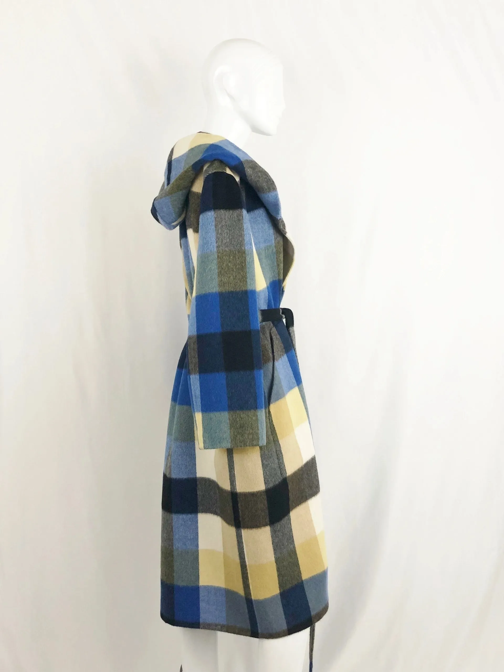 NEW Burberry Alpaca Wrap Coat Size 10