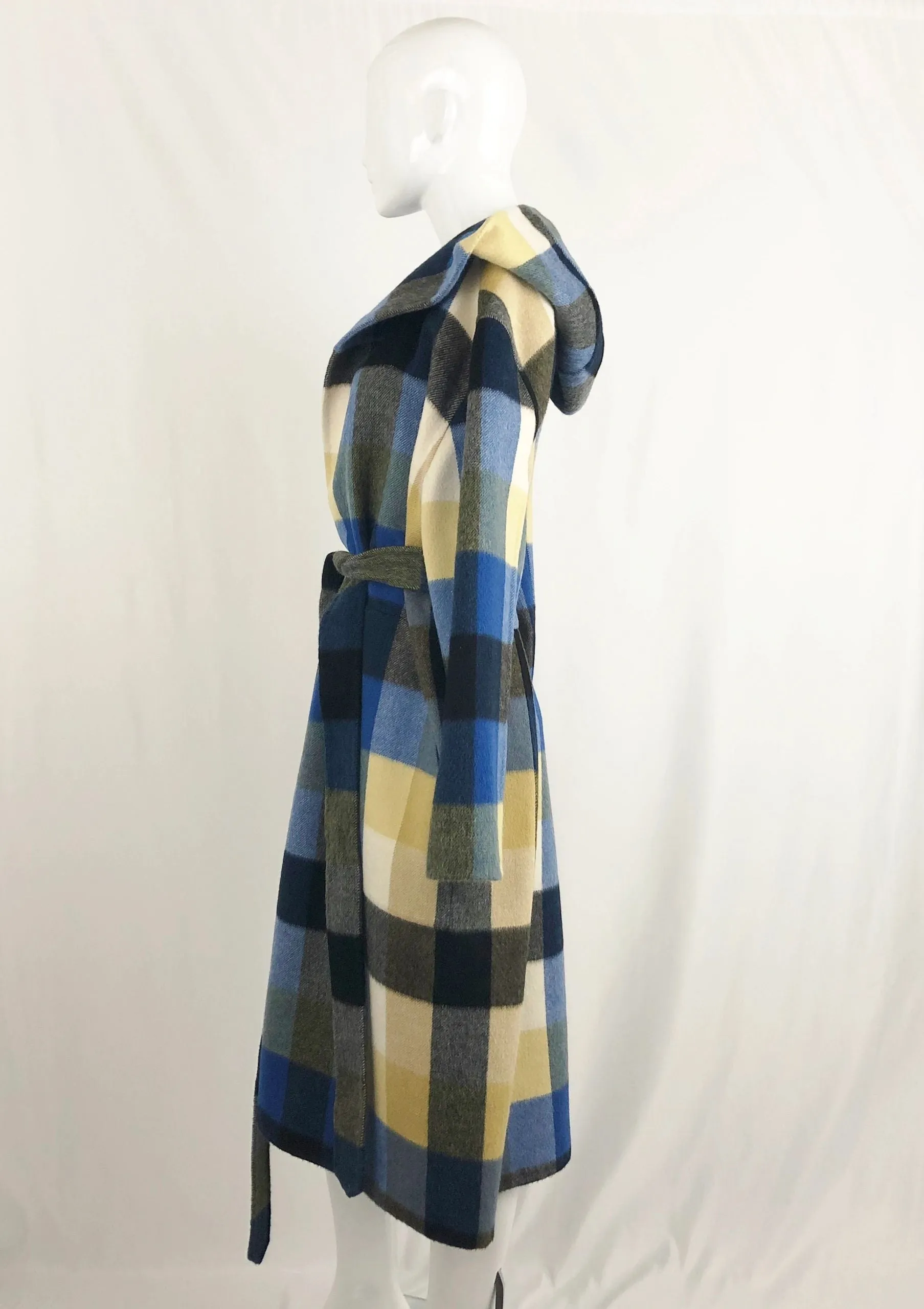 NEW Burberry Alpaca Wrap Coat Size 10