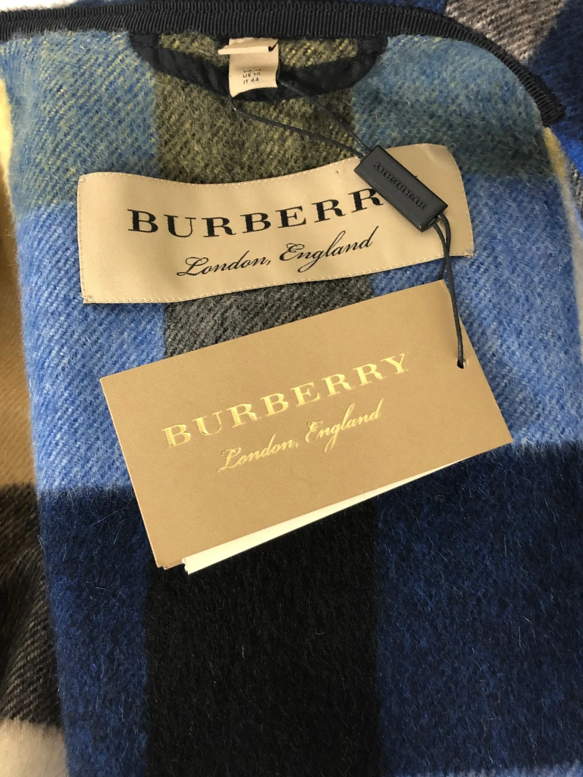 NEW Burberry Alpaca Wrap Coat Size 10