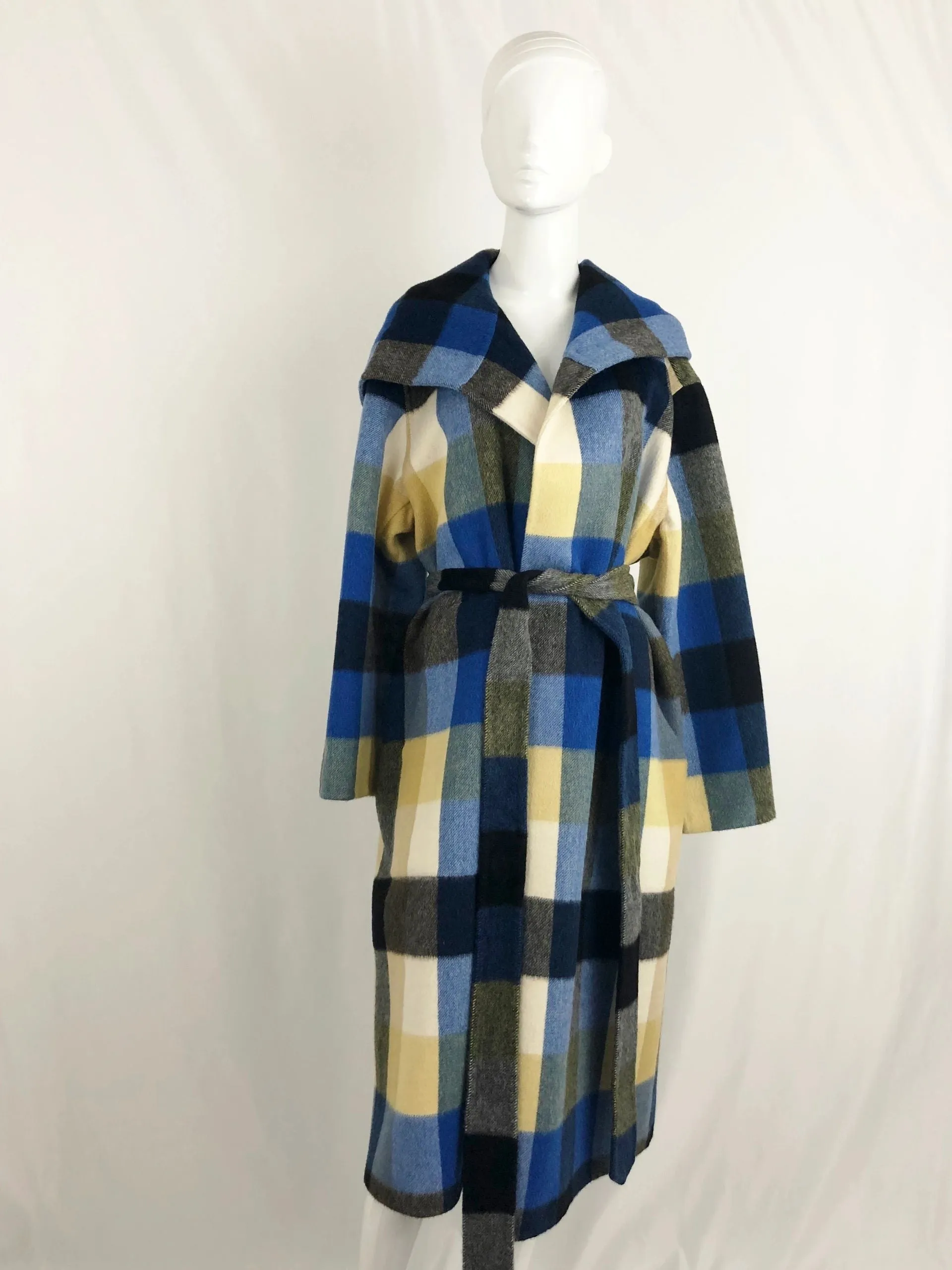 NEW Burberry Alpaca Wrap Coat Size 10