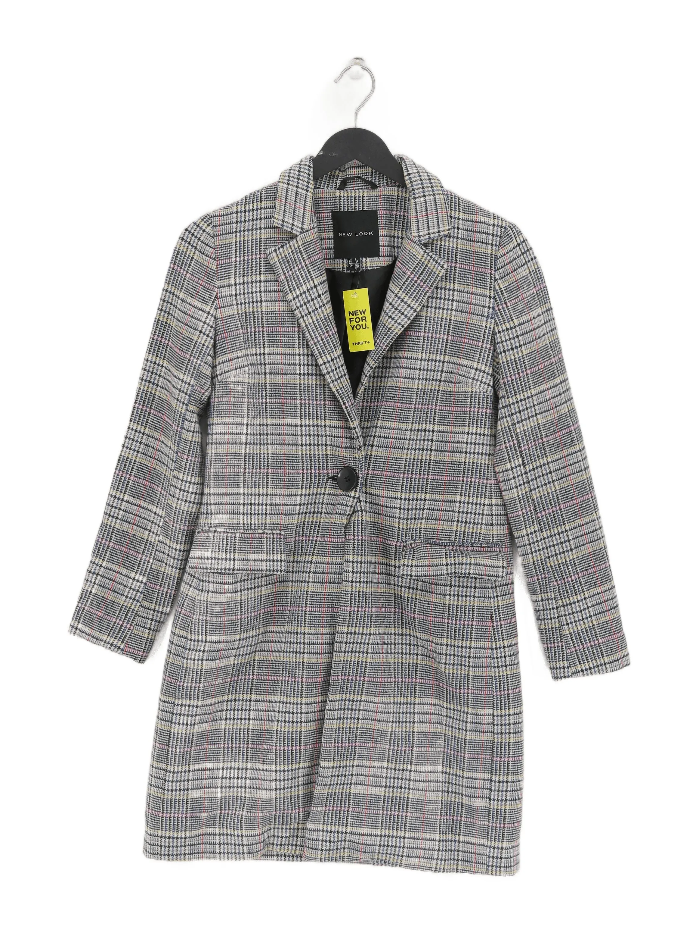 New Look Women's Blazer UK 6 White Polyester with Acrylic, Nylon, Viscose, Wool