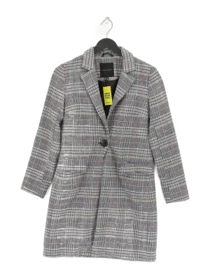 New Look Women's Blazer UK 6 White Polyester with Acrylic, Nylon, Viscose, Wool