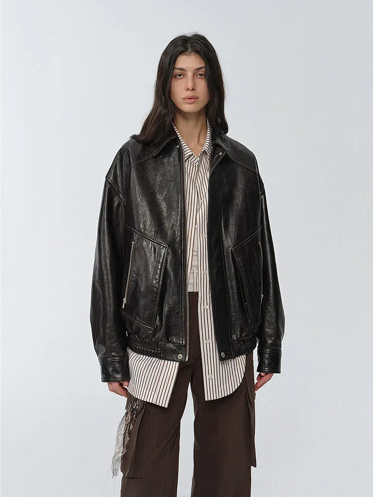 Oil Wax Flight Jacket