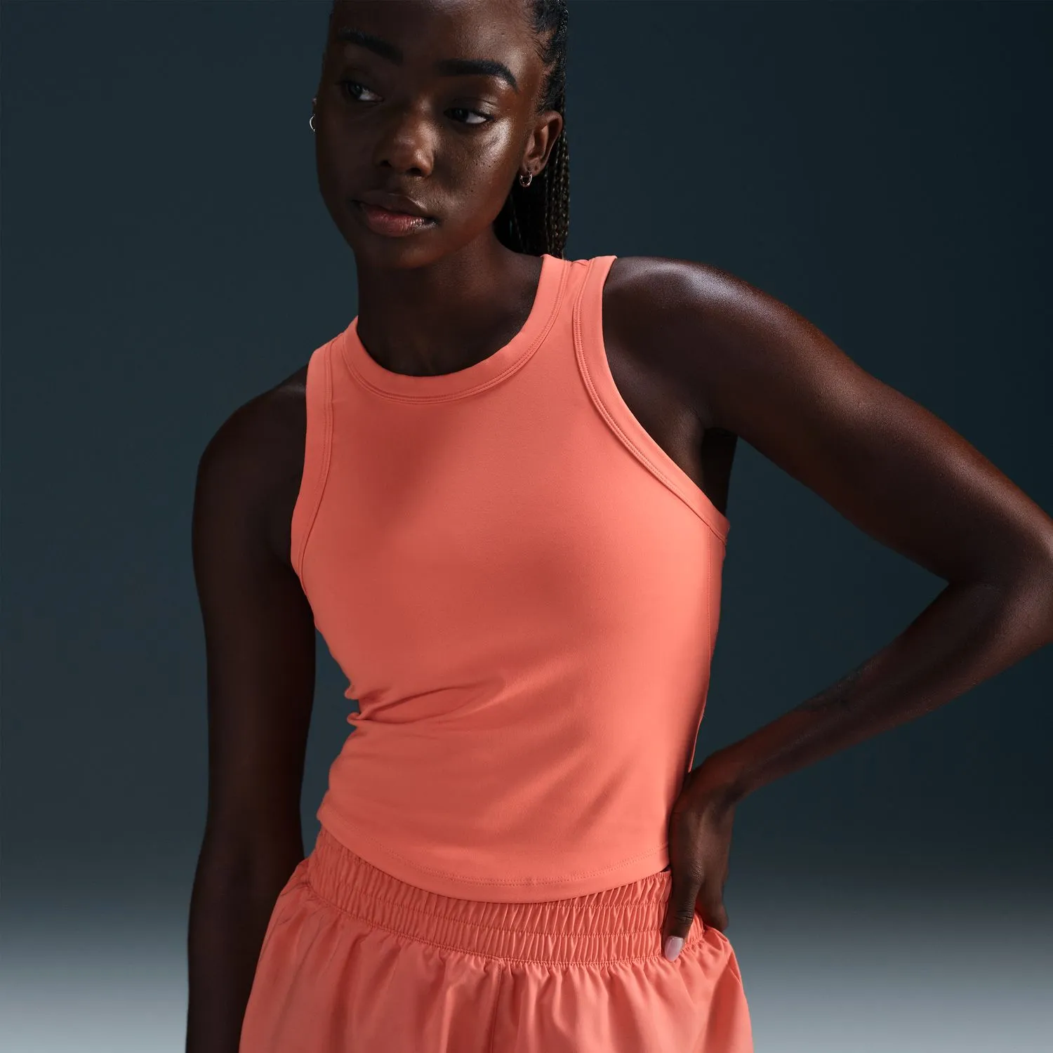 One Fitted Cropped Tank - Womens