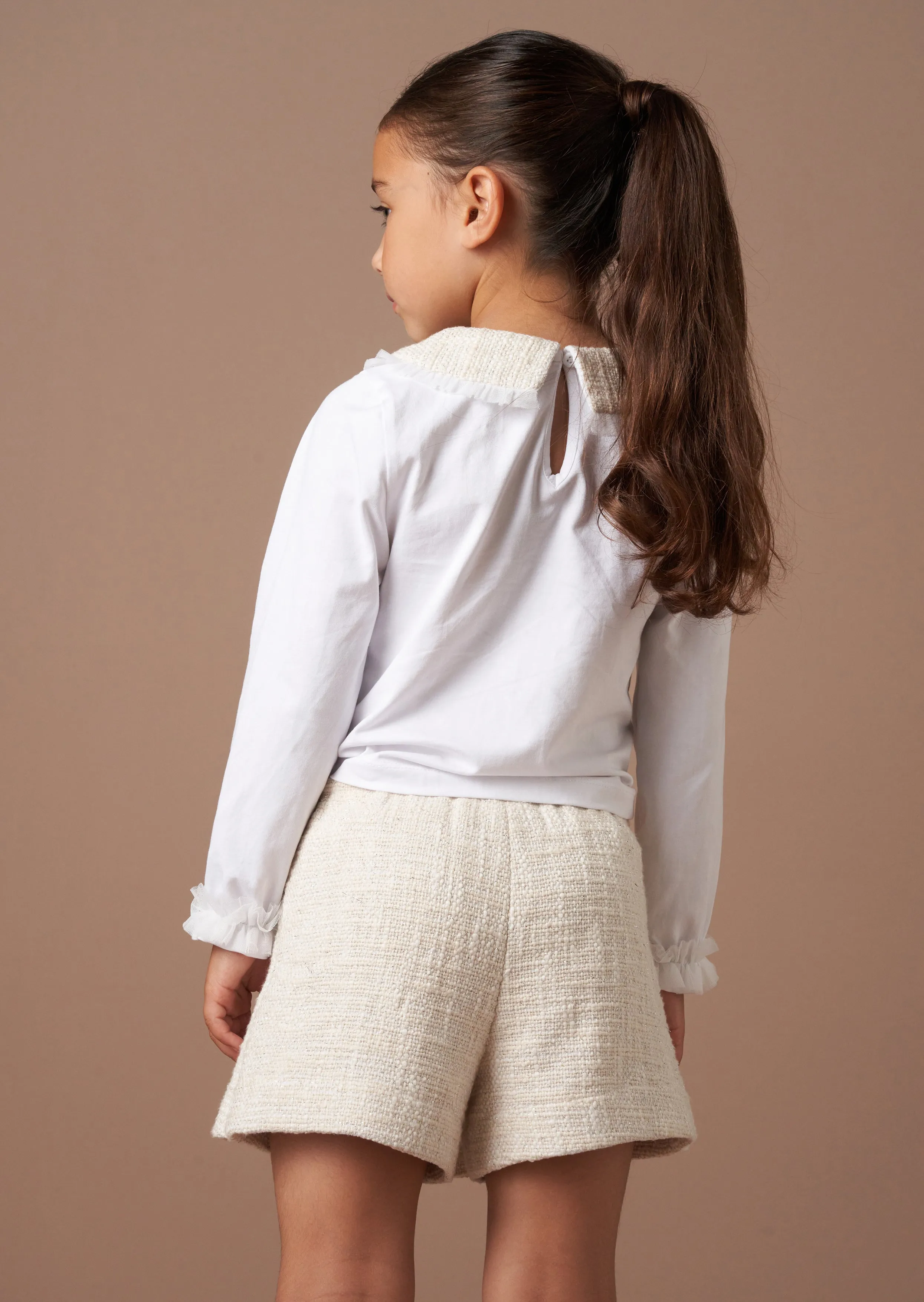 Opal Natural Tweed Short