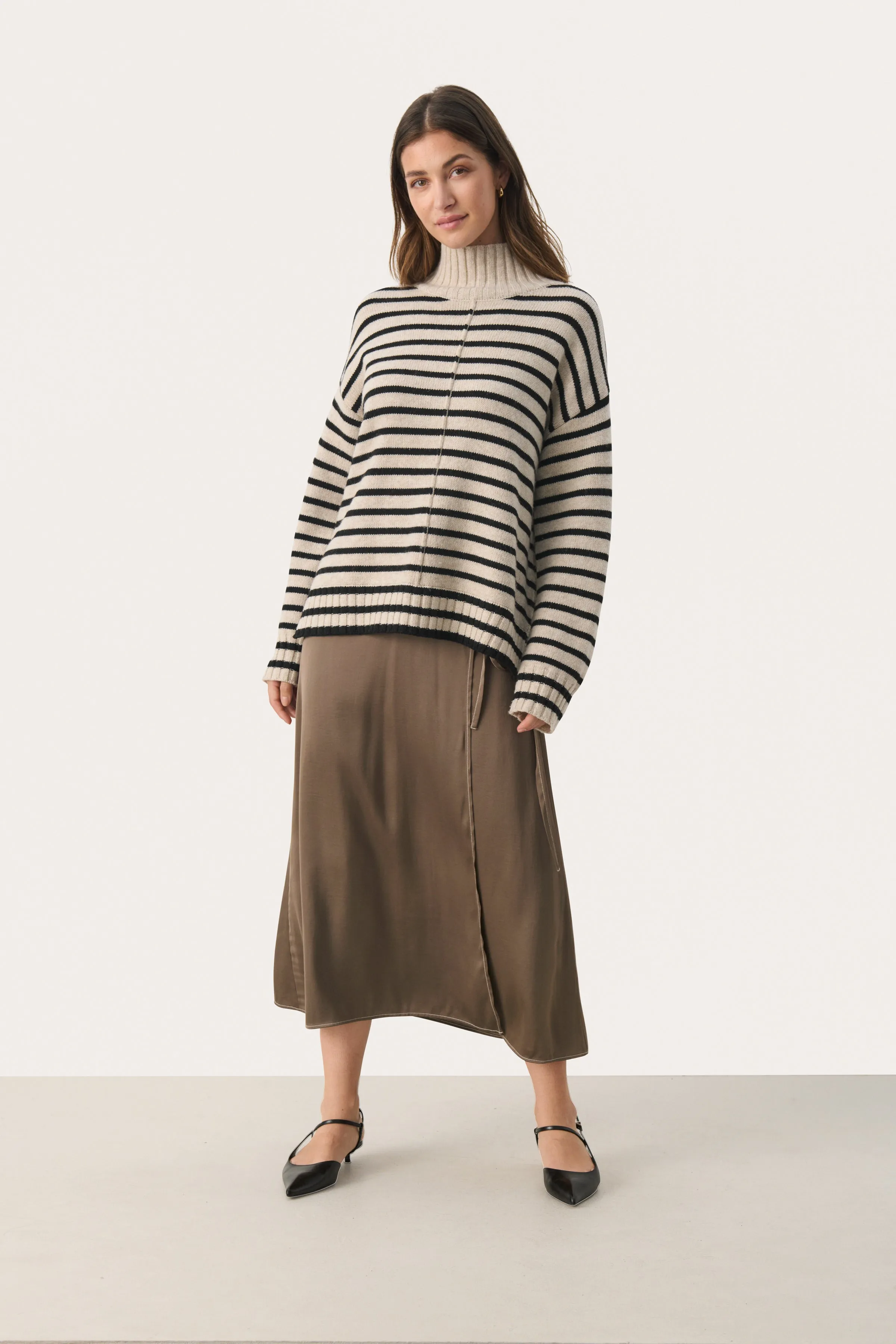 Part Two Lovelie Wrap Skirt Bronze