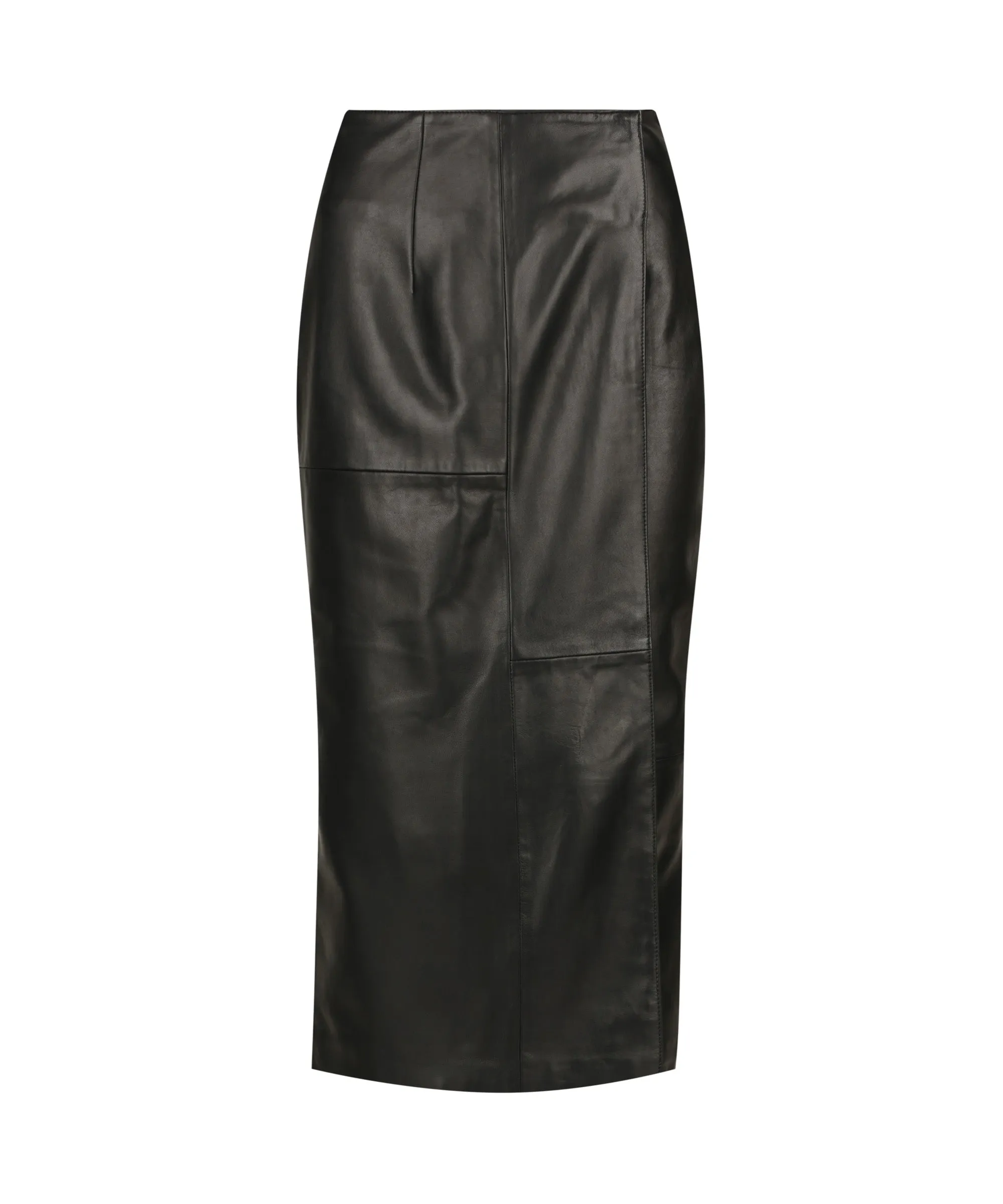 Patti Leather Skirt | Black