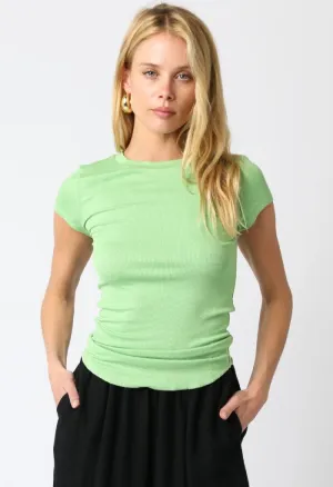 Perfect Rib Tee-Green