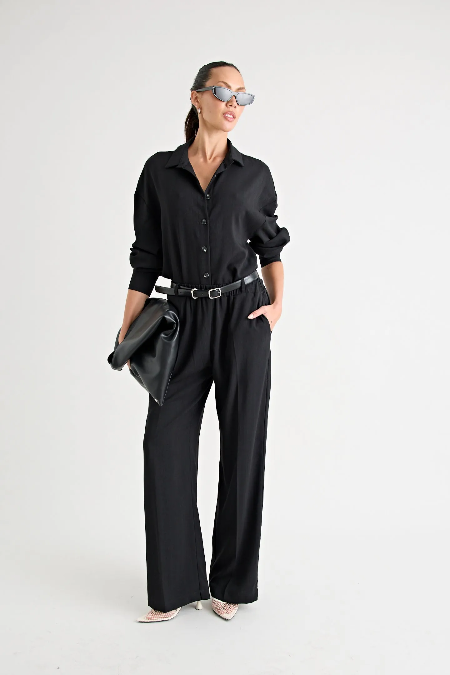 PINO WIDE LEG PANT | BLACK