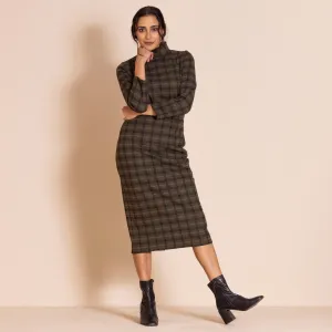 plaid pencil skirt
