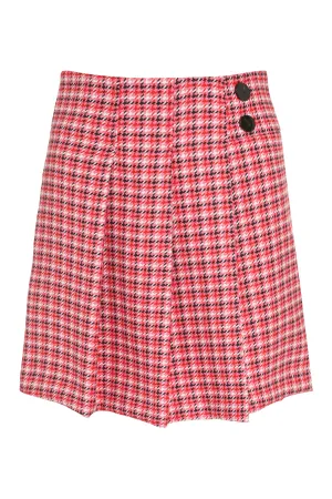 Pleated mini skirt