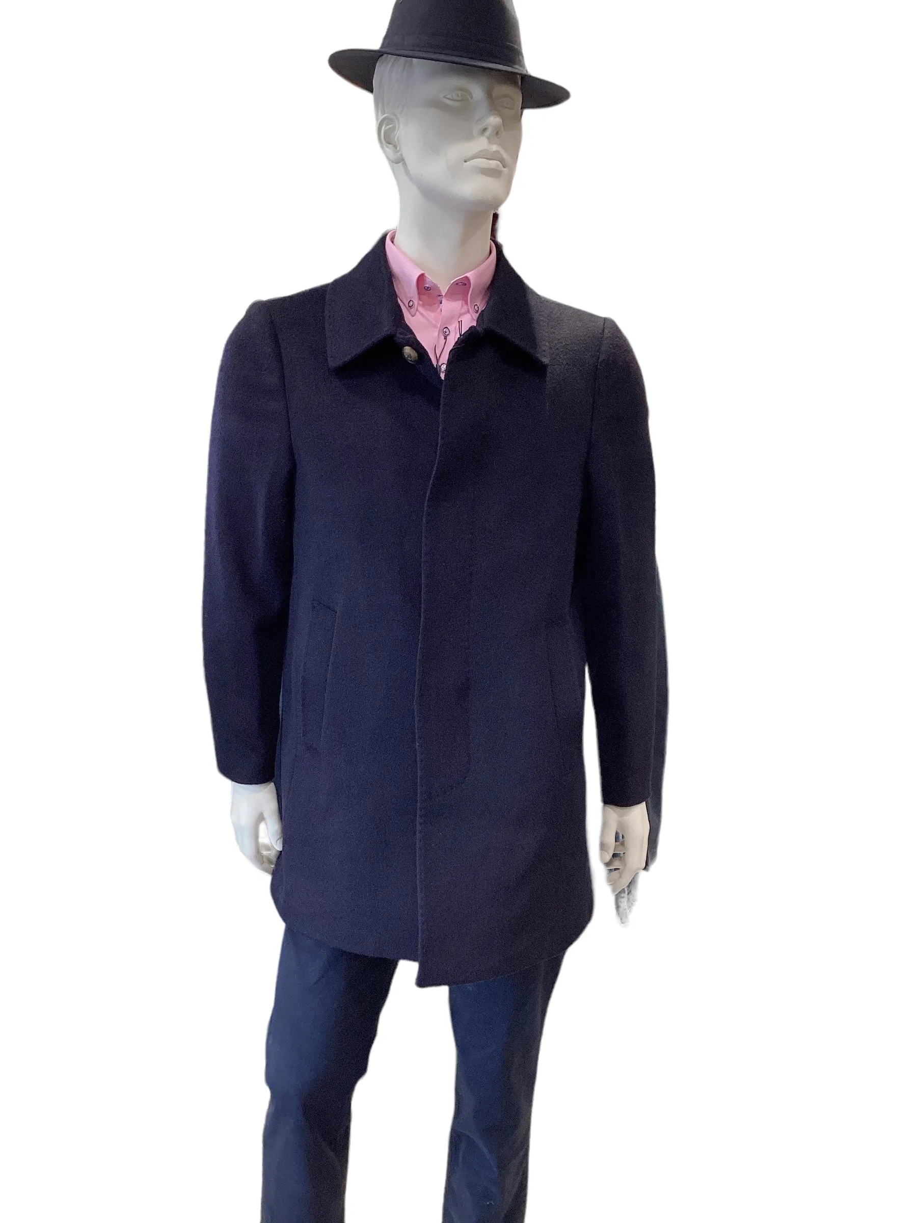 Pre End Bogart Wool Coat Navy