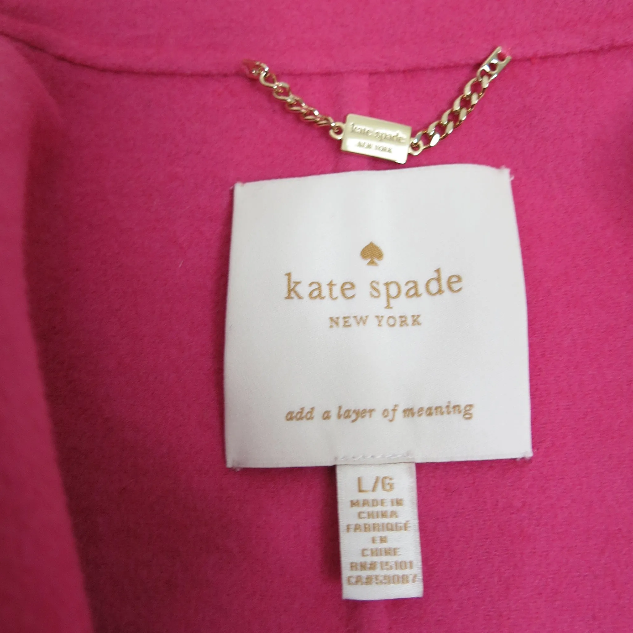 Pre-loved Kate Spade Colour Clash Wool Mix Duster Coat