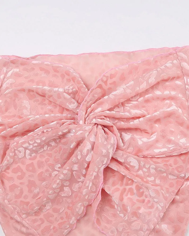 Pristine Wrap Accent Skirt Coord Set