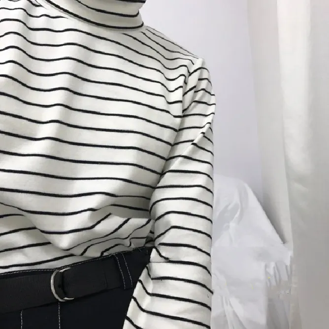 pure cotton turtleneck long sleeves T-shirt  KF83276