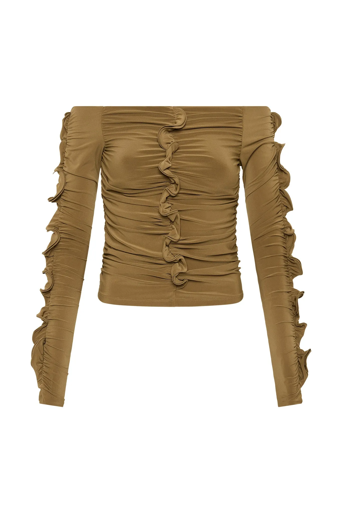 Regenerate Gathered Jersey Top