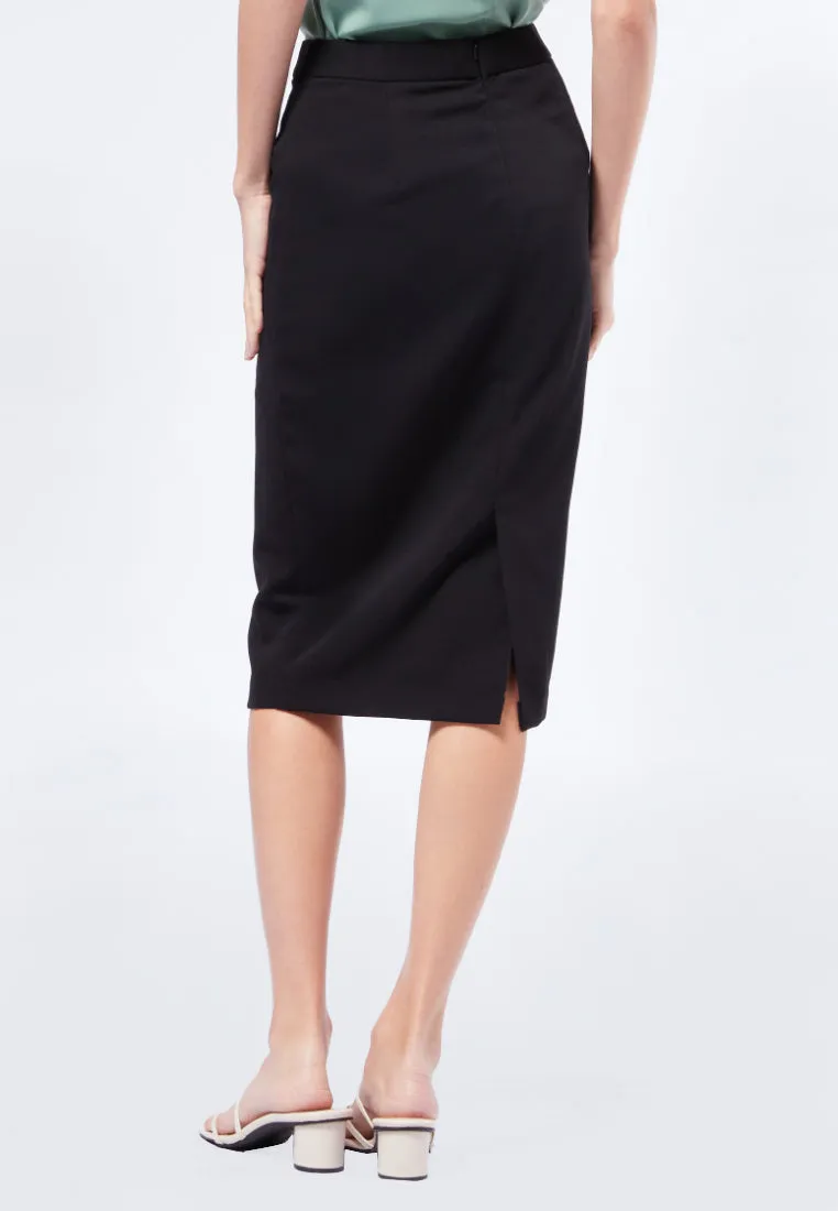 Regular Fit Basic Midi Skirt